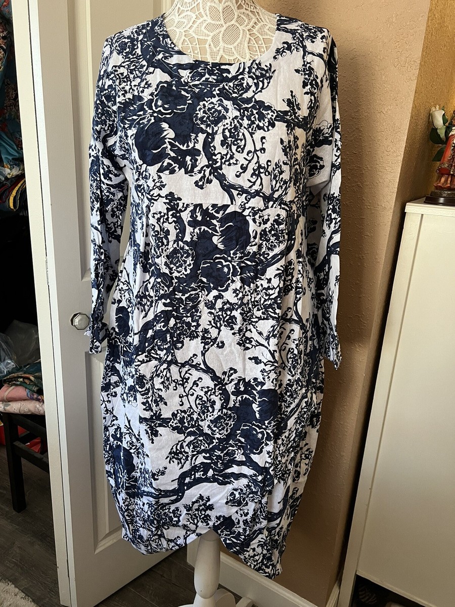 blue and white chinoiserie dress Spring Easter Dress Blue Chinoiserie Ellington main image 0