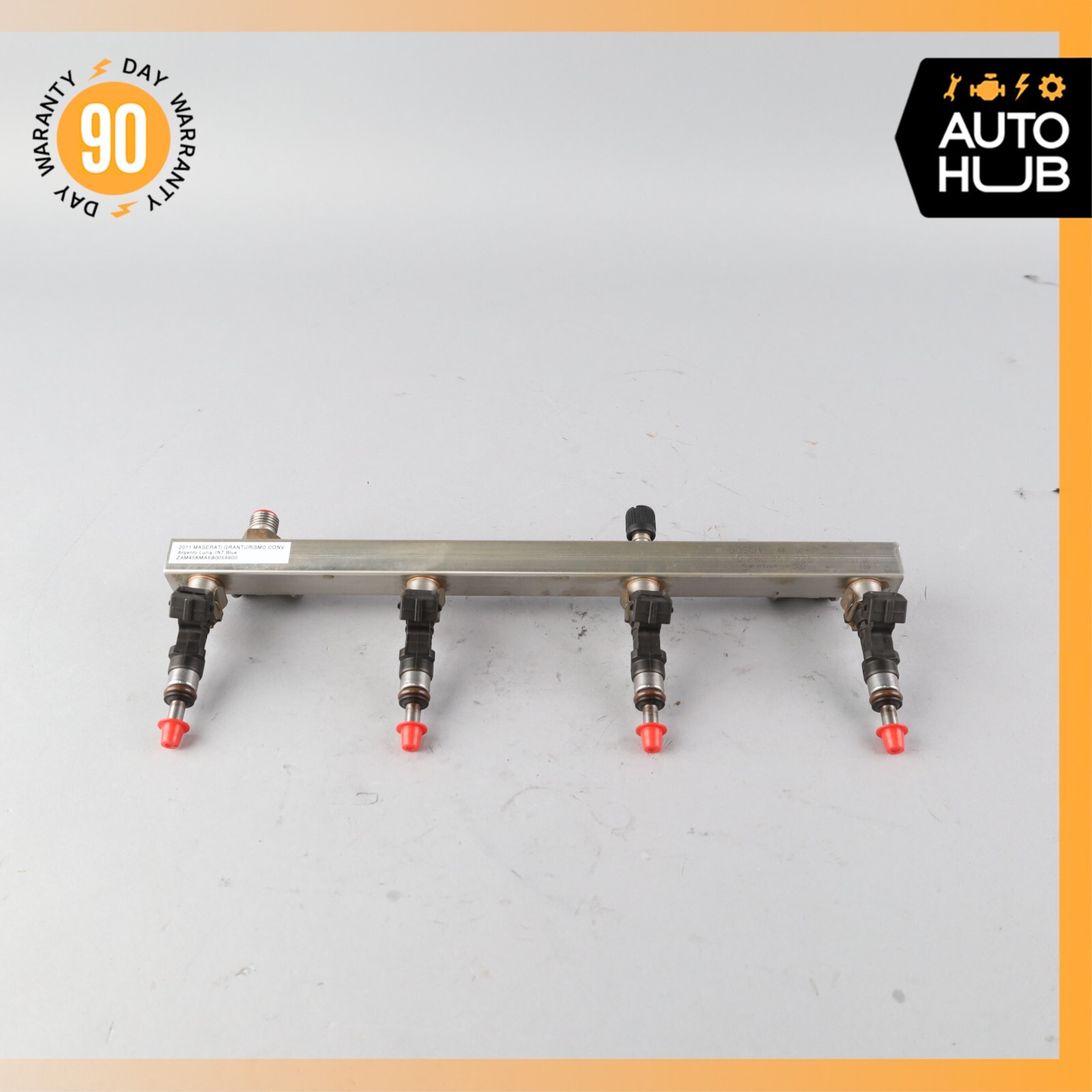 Maserati GranTurismo M145 Fuel Injection Rail Line w/ Injectors Left OEM 23k