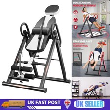 Gravity Inversion Table w/ Safety Belt Back Stretcher Machine Muscle Pain Relief