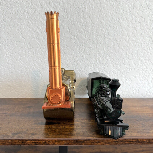 Decanter bottiglie treno espresso Centennial Avon Golden Express +_Lotto di 2 vuoti - Foto 4 di 19