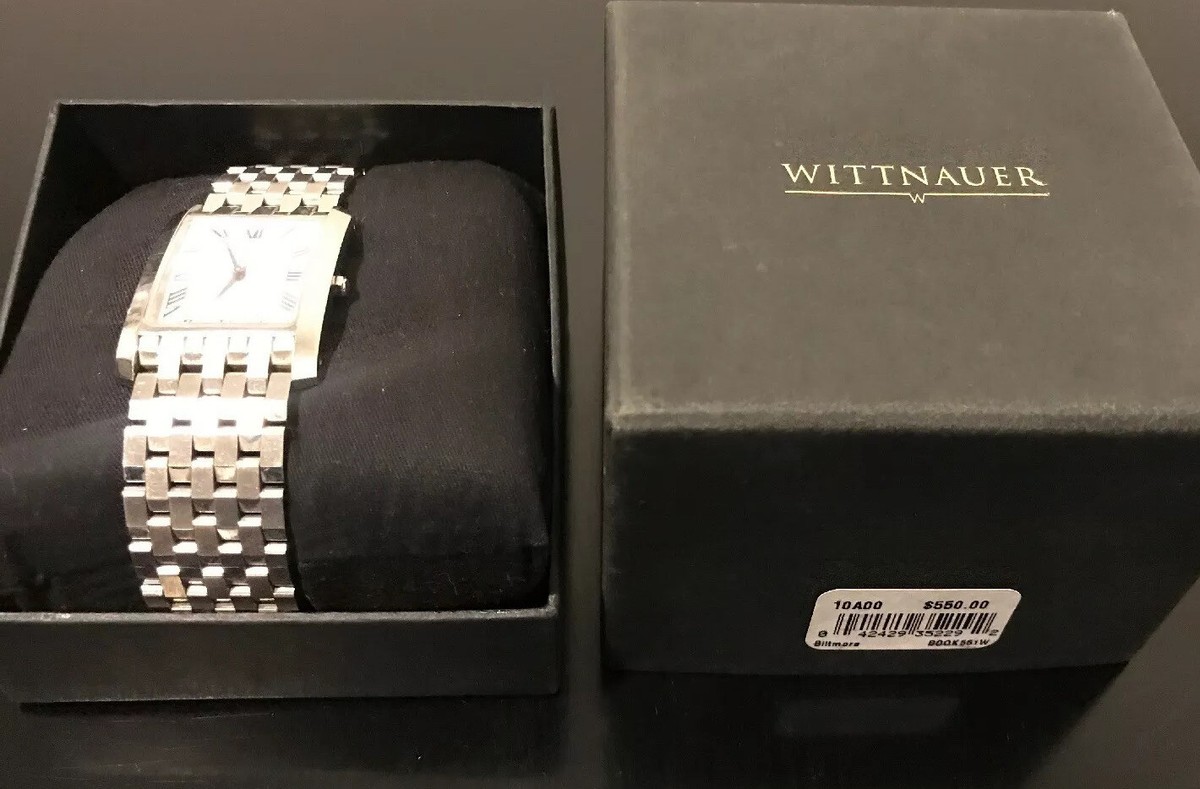 Montre Unisexe Wittnauer Biltmore Acier Quartz Diamant - Occasion Avec Boîte