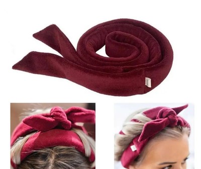 Long Hair Velour Curling Ribbon with Hair Clips Soft Sleep Overnight Curlers 59''