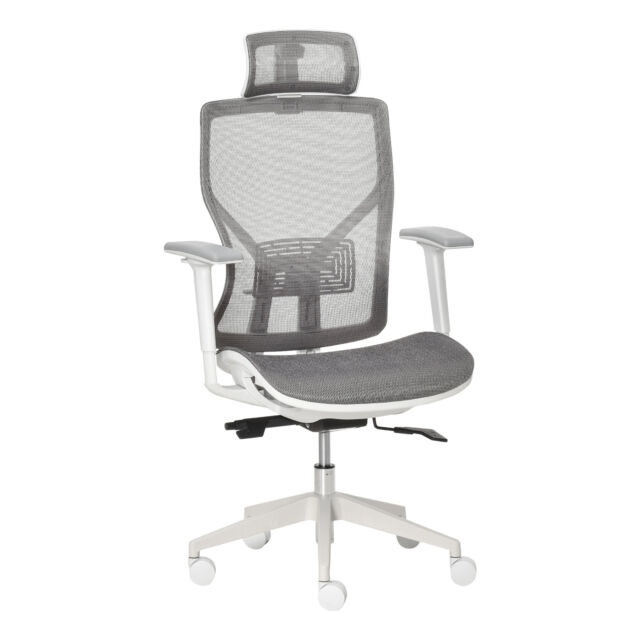 Vinsetto Adjustable Ergonomic Office Chair w/ 360° Swivel Base 5 Star Wheels M