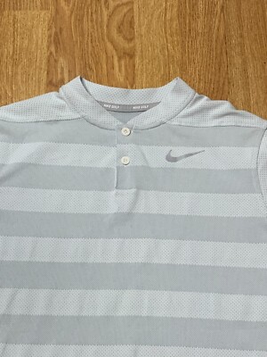 Nike Shirt Womens XL Gray Blade Collar Henley Golf Tennis Zonal - Main Image