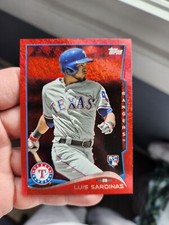 2014 Topps Update Red Hot Foil #US104 Luis Sardinas Texas Rangers
