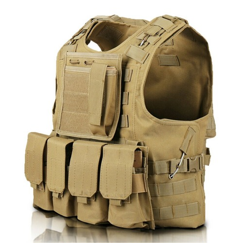Tactical Vest Military   Molle Vest Equipment Outdoor  Hunting Camouflage Vest - Picture 1 of 22