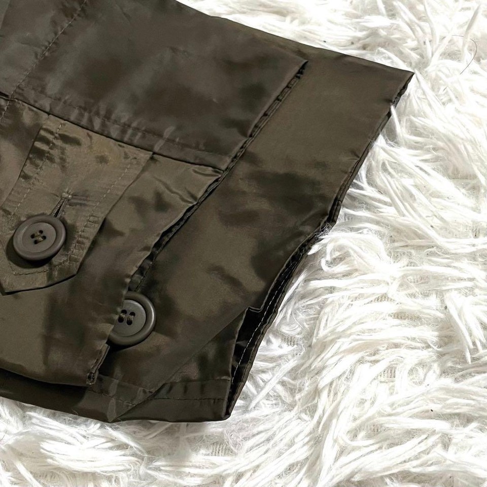 Issey Miyake WINDCOAT 2way long coat nylon green khaki size M from