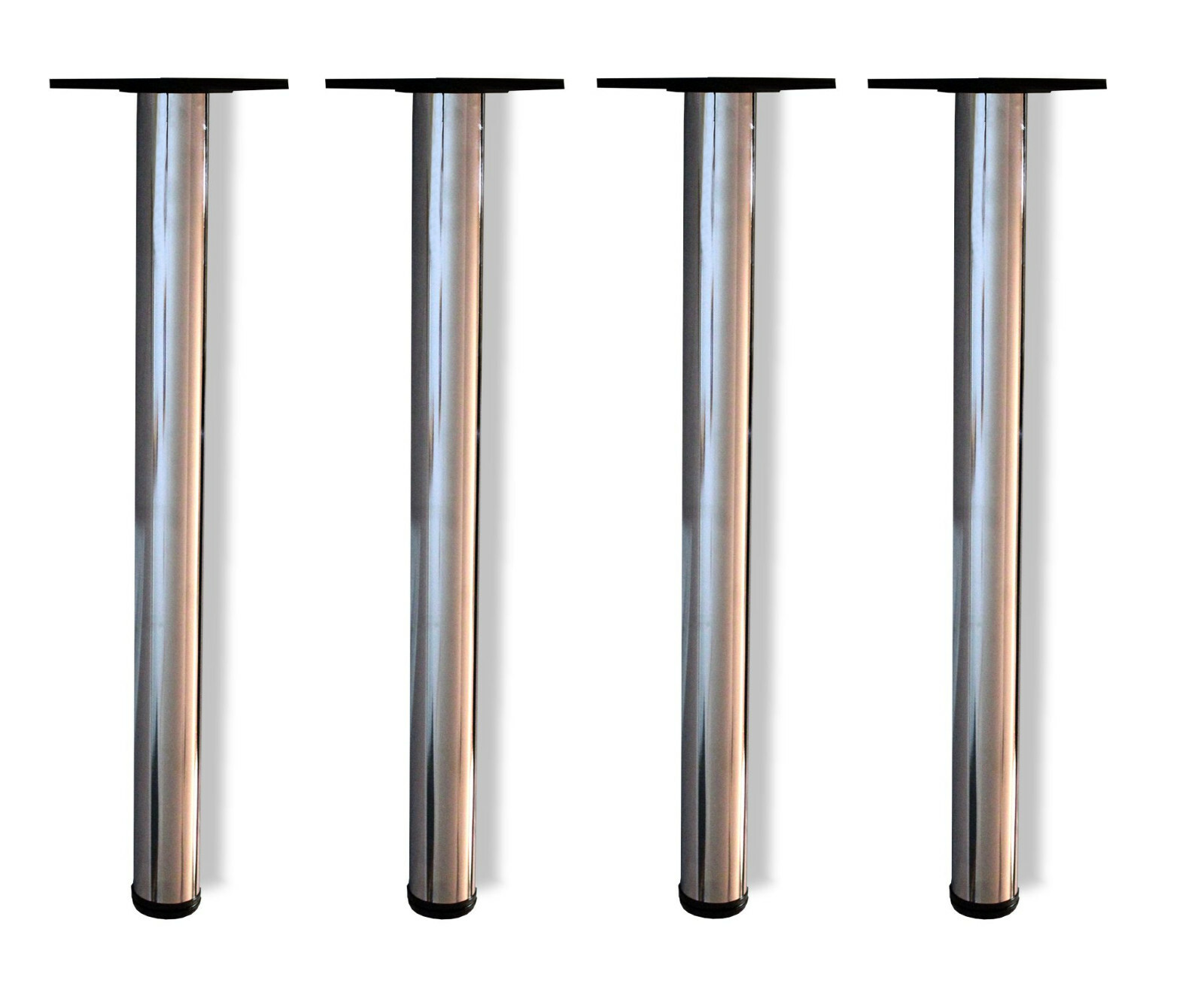 Table Leg, Chrome, 28" High, 2 3/8" Diameter Pack of 4 Legs eBay