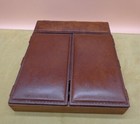 BOSCA Vintage Hand Stained Top Grain Hide Heirloom Trade Mark Leather Valet Box — photo 1