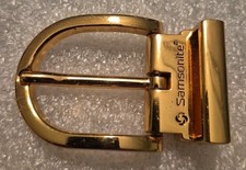 Vintage Samsonite Gold Toned Metal Belt Buckle