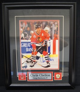 TONY ESPOSITO Autographed 8x10 Photo Framed 12x15 PSA/DNA LOA BLACKHAWKS HOF