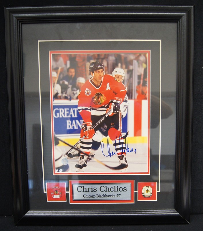 TONY ESPOSITO Autographed 8x10 Photo Framed 12x15 PSA/DNA LOA BLACKHAWKS HOF