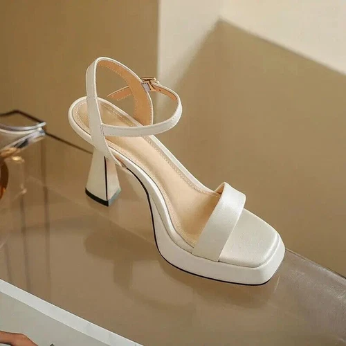 Women Platform High Heels Summer Fashion Sandals Thick Heel Pumps Party Shoes - Picture 4 of 20