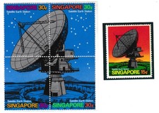 SINGAPORE 1971 Satellite earth station set, SG160-164, MNH