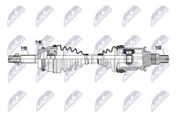 NTY Antriebswelle NPW-TY-229 FüR Toyota Highlander Kluger GSU40_ GSU40R
