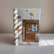 Vintage Pioneer Bi-Directional 4 x 6 Photo Album Holds 300 Textured W/ Flowers