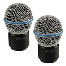 2x Wireless Mic Replacement Head Capsule Fit For Shure BETA58/58A Microphone nt