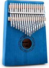Kalimba Thumb Piano,Portable 17 Keys Mbira Finger Piano with Tune Hammer and ...