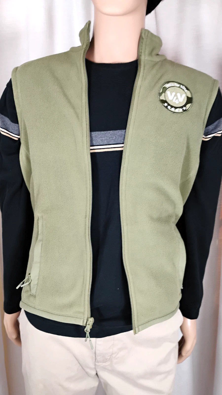 Stormtech BlackRock Fleece Vest Full Zip Olive Green Corporate Mens S