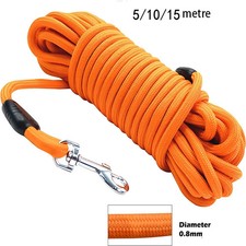 5M/10M/15M Heavy Duty Nylon Dog Leash - Ideal for Recall  Agility Training Tail