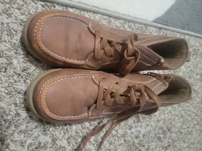 The Children's Place Brown Leather Lace-Up Men's Ankle Boots Size 6