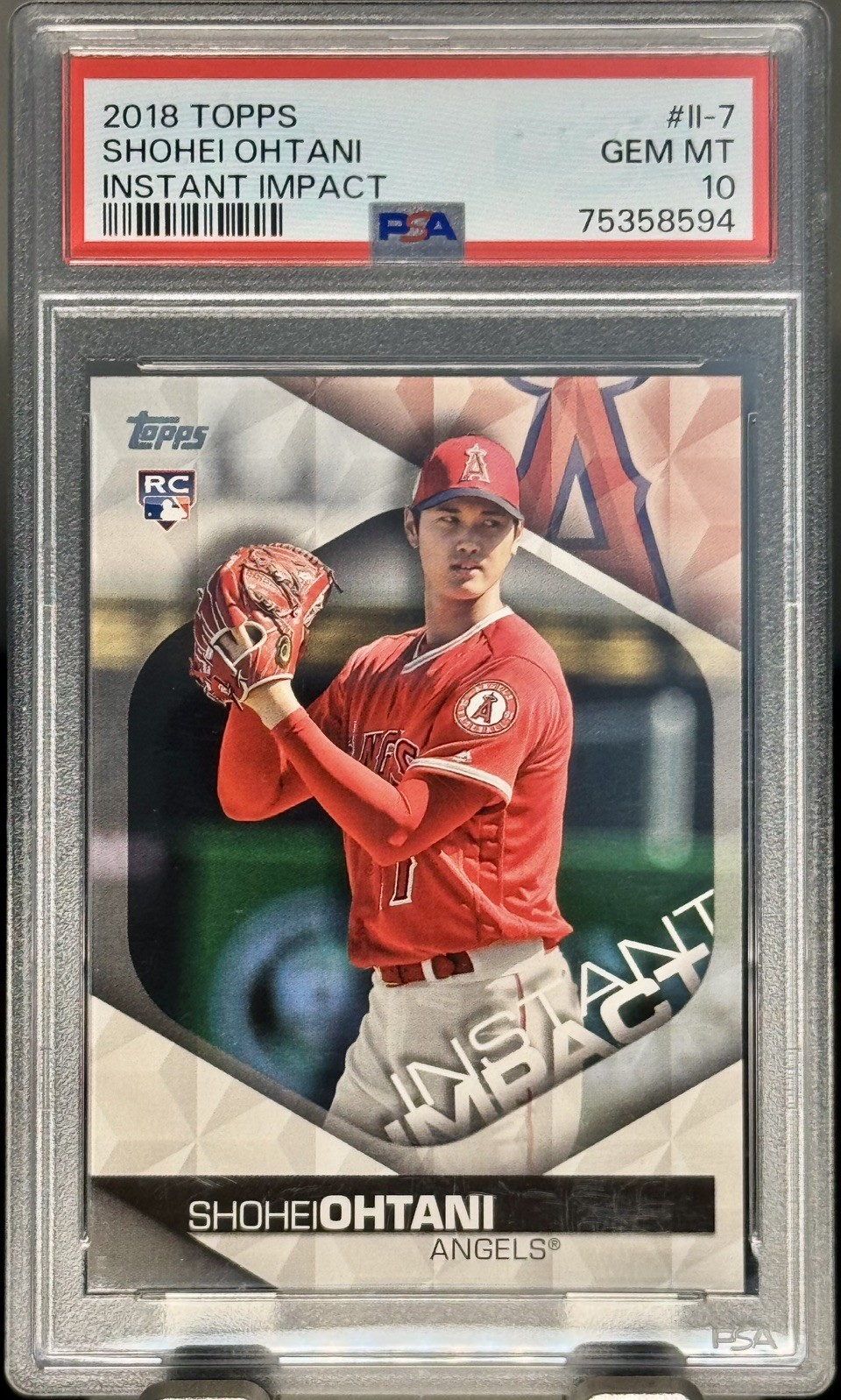 🔥SHOHEI OHTANI RC 2018 Topps INSTANT IMPACT #II-7 GEM MINT PSA 10🔥