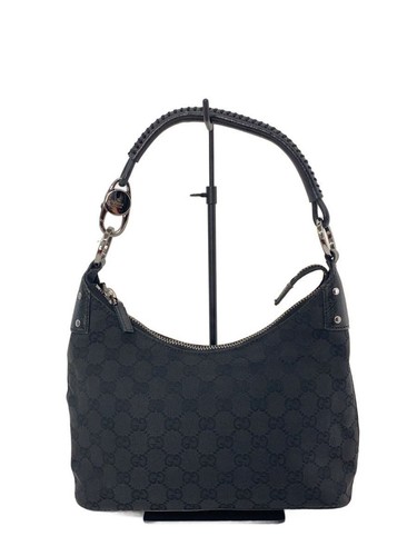 GUCCI Handbag BLK Total Pattern 115002 Used