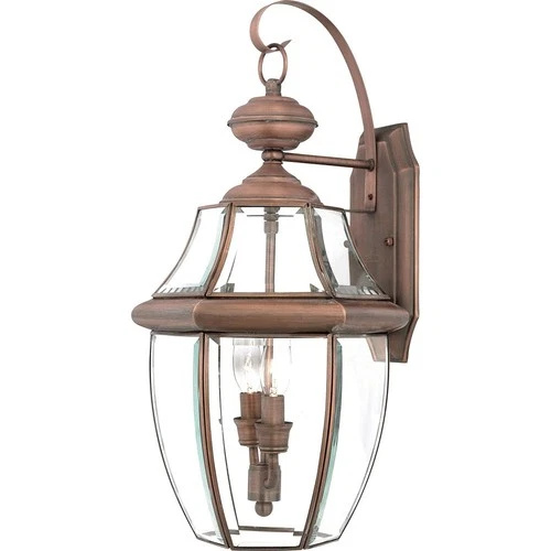 Newbury - 2 Light Large Wall Lantern - 20 Inches high-Aged Copper Finish Outdoor - Picture 1 of 9