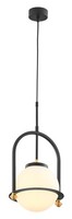 HäNgelampe Schwarz Glas Metall E27 Rund Ø23 Cm Modern Esstisch Pendelleuchte