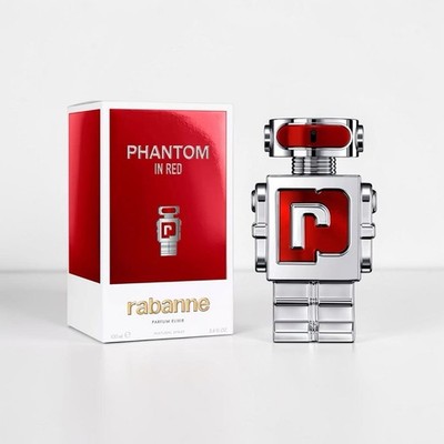 Paco Rabanne Phantom In Red Parfum Elixir 3.4 oz 100ml Men s Cologne New Sealed