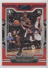 2021-22 Panini Chronicles Playbook Blue 37/99 Greg Brown III #271 3wu
