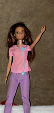 Fashion Doll Girl Doll Medium Dark Complexion Brown Eyes Wavy Brown Hair