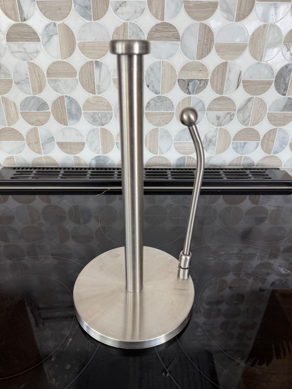 Polder paper towel holder, spring loaded 12" tall