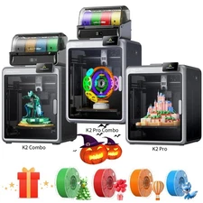 🔥On Sale！Creality K2 Combo/K2 Pro Combo 3D Printer 600mm/s MultiColor Printing