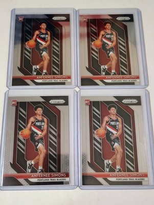 20x Lot (A) 2018-19 Panini Prizm Anfernee Simons RC Rookie #61 Chicago Bulls