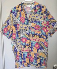 Vtg Partners Mervans Made In USA Women's Blouse Size Medium