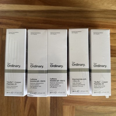 NWT SEALED 5 x THE ORDINARY SKINCARE SET FACE SERUM BUNDLE BUFFET, Caffeine