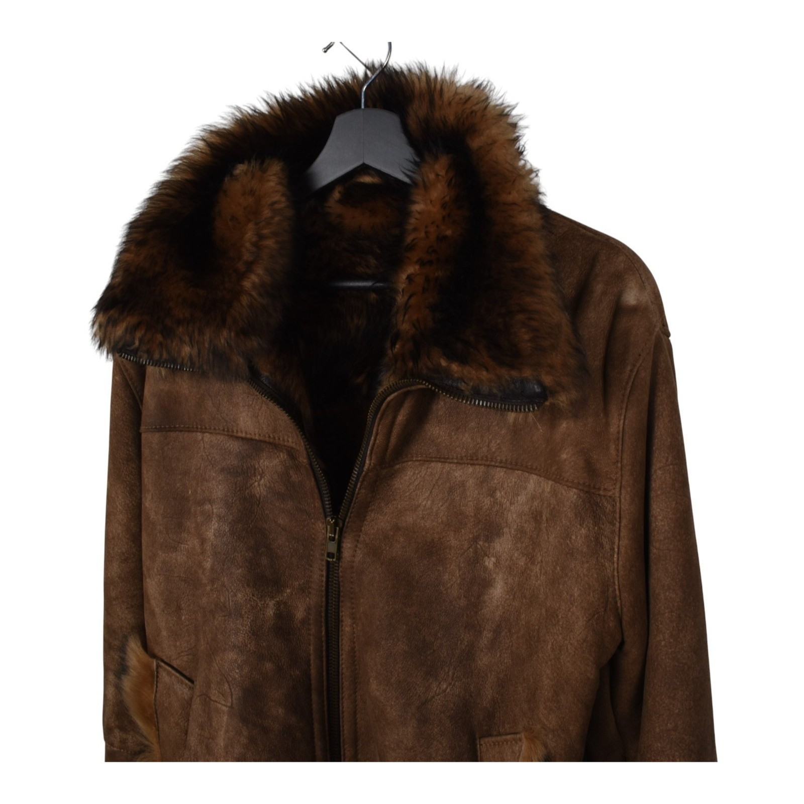 Dolce Gabbana Shearling Men Jacket Fur Deerskin Vintage Size IT48-M image 2