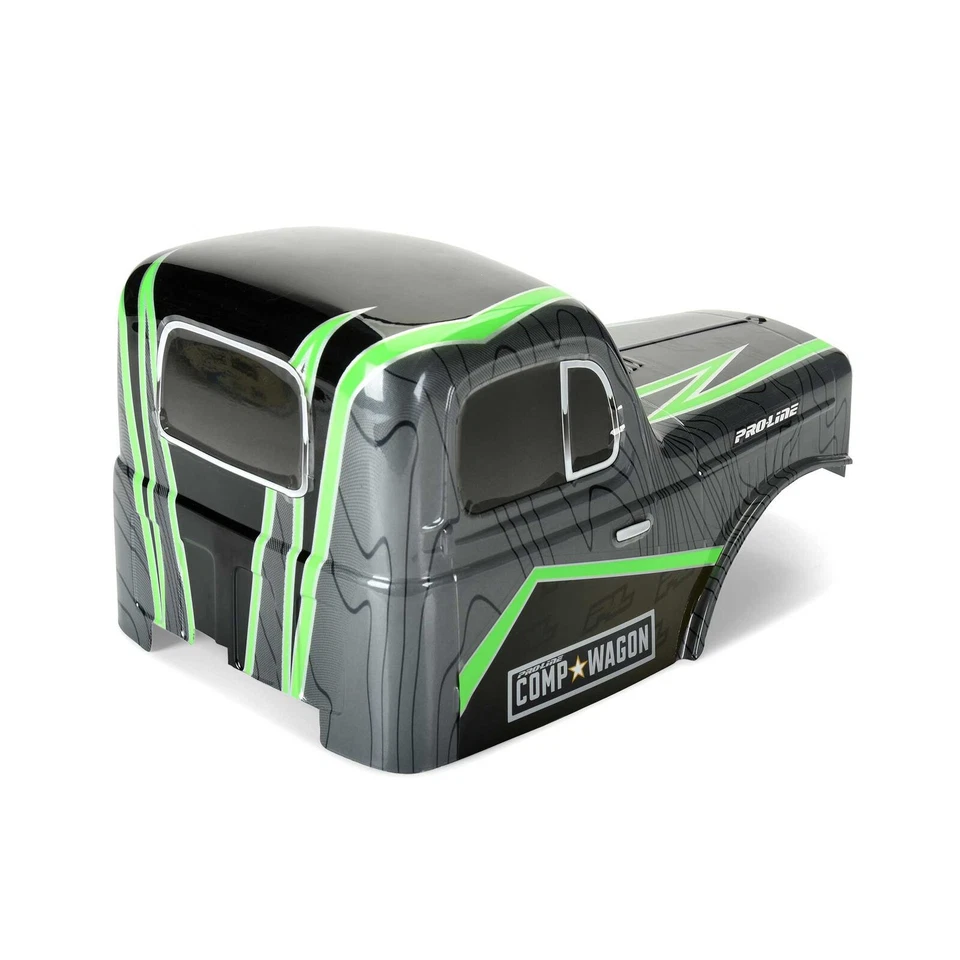 Pro-Line 1/10 Wagon Cab-Only Body 12.3" (313mm) Wheelbase Crawlers, Grey/Black - Image 2 of 4