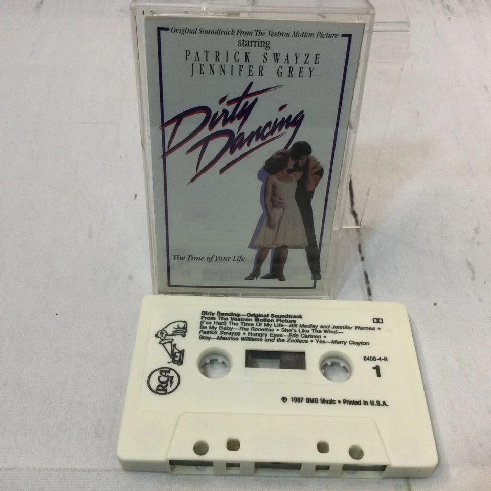 Vtg 1987 RCA Dirty Dancing Cassette Tape Motion Picture 1980's Movie Soundtrack Foto 3 de 3