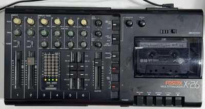 FOSTEX X-26 Analog 4 Track Multitrack Cassette Tape Recorder DC12V