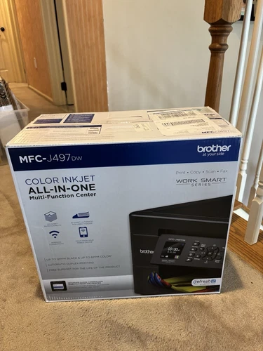Brand New Brother Work Smart Serie MFC-J497DW Wireless Inkjet All-In-One Printer - Picture 1 of 11