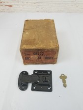 VTG Eagle Lock Company Suitcase Lock Gun Metal Key 2 1/4" 08722