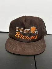 Vintage Cleveland Browns Annco Trucker SnapBack Hat Cap Used 80s 90s NFL OG