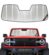 Pigenius Windshield Sun Shade For Ford Bronco 2021-2025. Reflective Aluminum
