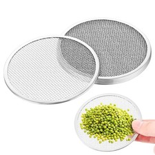 6 Pack Seed Sprouting Jar Lids - 304 Stainless Steel Screen Filter Strainer Lid