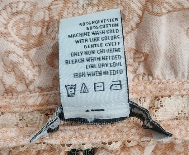 Top Campesino Boho Ribete Encaje American Rag Cie - Estampado Floral - Talla M Foto 4 de 4