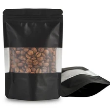 100 Pieces Resealable Mylar Bags, Stand Up Smell Proof Bags with Matte Window...