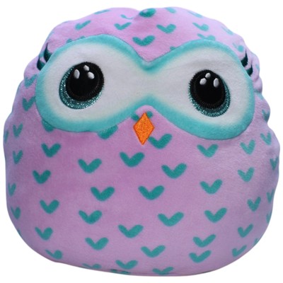 TY Squish a Boos, Eule Winks Kuscheltier 20cm Gebraucht