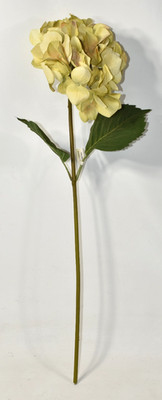 Pottery Barn Faux Hydrangea Ivory Branch Artificial Flower 26'' Stem NEW NOS